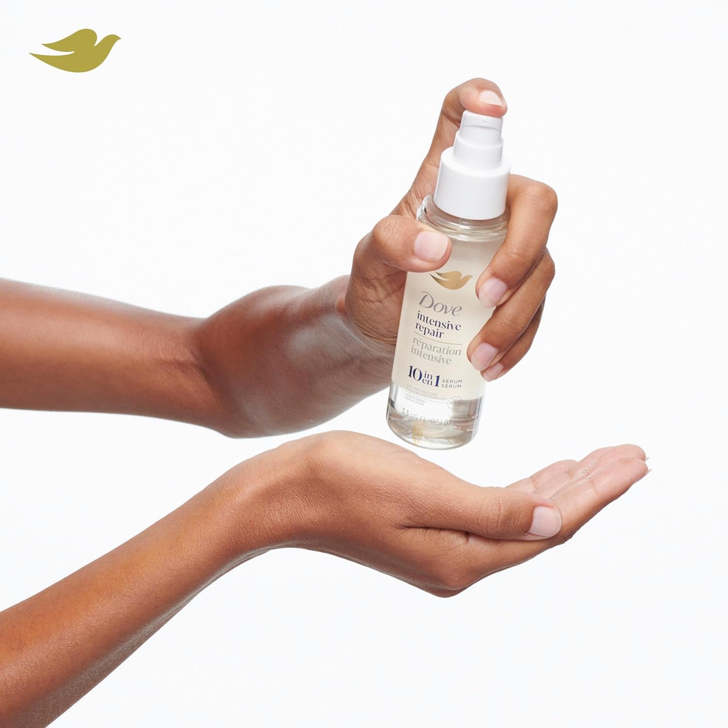 Dove Intensive Repair Amino Serum for Damaged Hair with Bio-Protein Care Technology 3.3 Oz